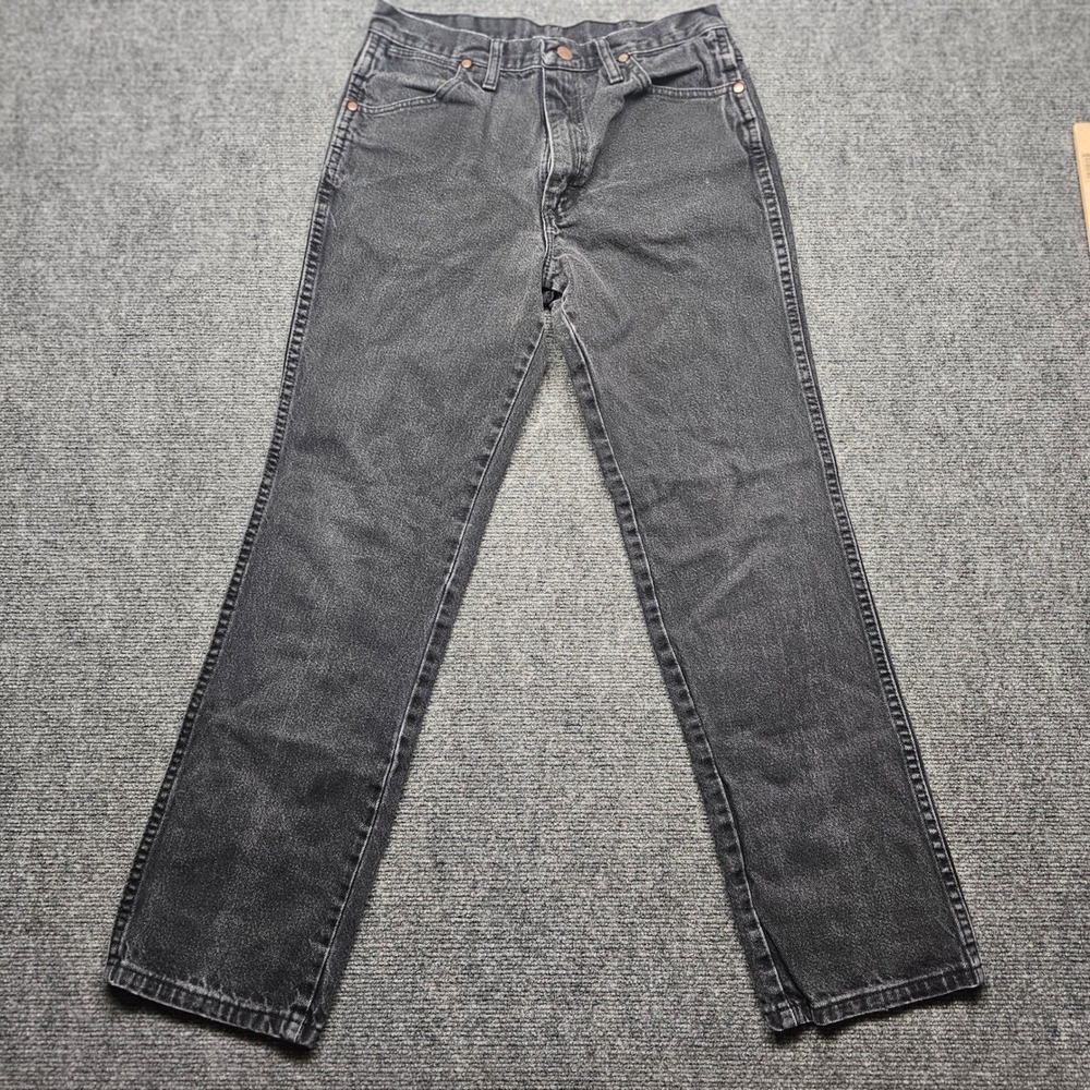 Wrangler 936WBK Cowboy Cut Slim Fit Jeans Faded Black Denim 31x30